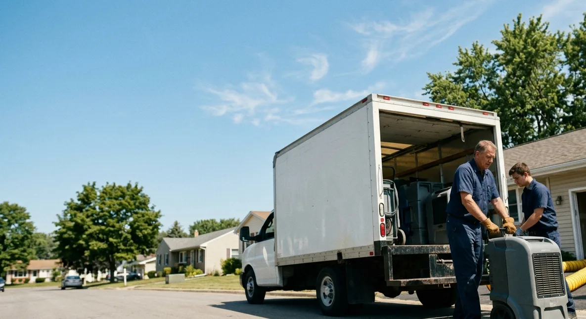 Water Damage Cleanup in Pesotum, IL near me
